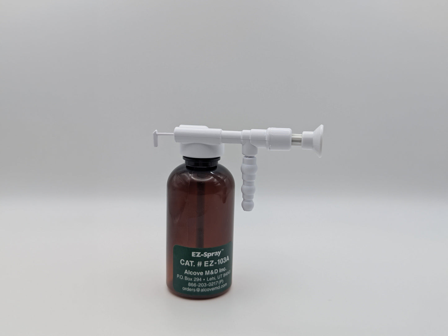 EZ-103A EZ-Spray™ Amber Bottle With Thumb Trigger – product photo 1 (wide)