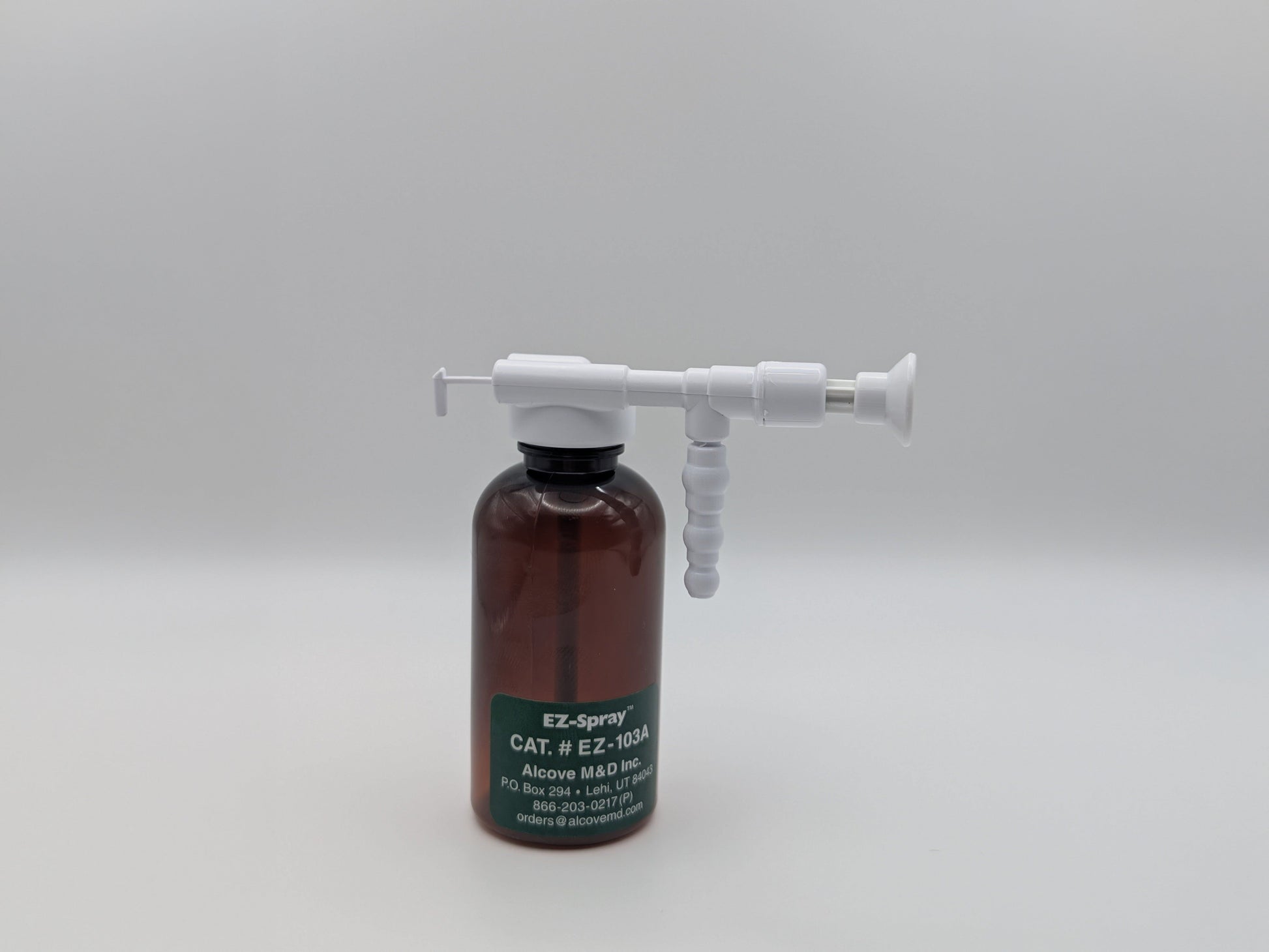 EZ-103A EZ-Spray™ Amber Bottle With Thumb Trigger – product photo 1 (wide)